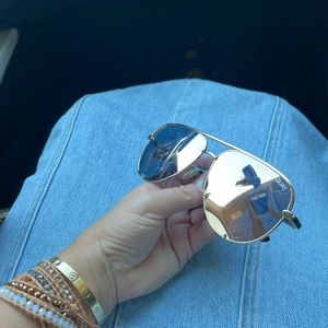 Quay rose gold glasses